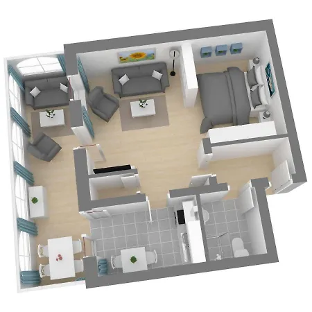 Апартаменти Ferienappartement-jasmund-06 Sellin (Rugen)